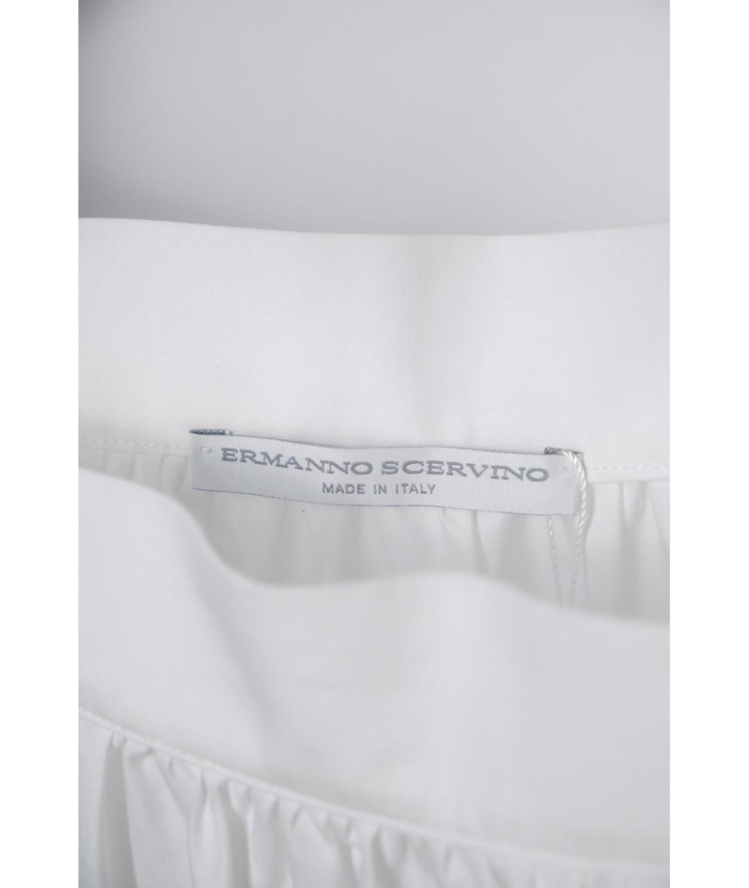 ERMANNO SCERVINO Белая хлопковая юбка макси, фото 3