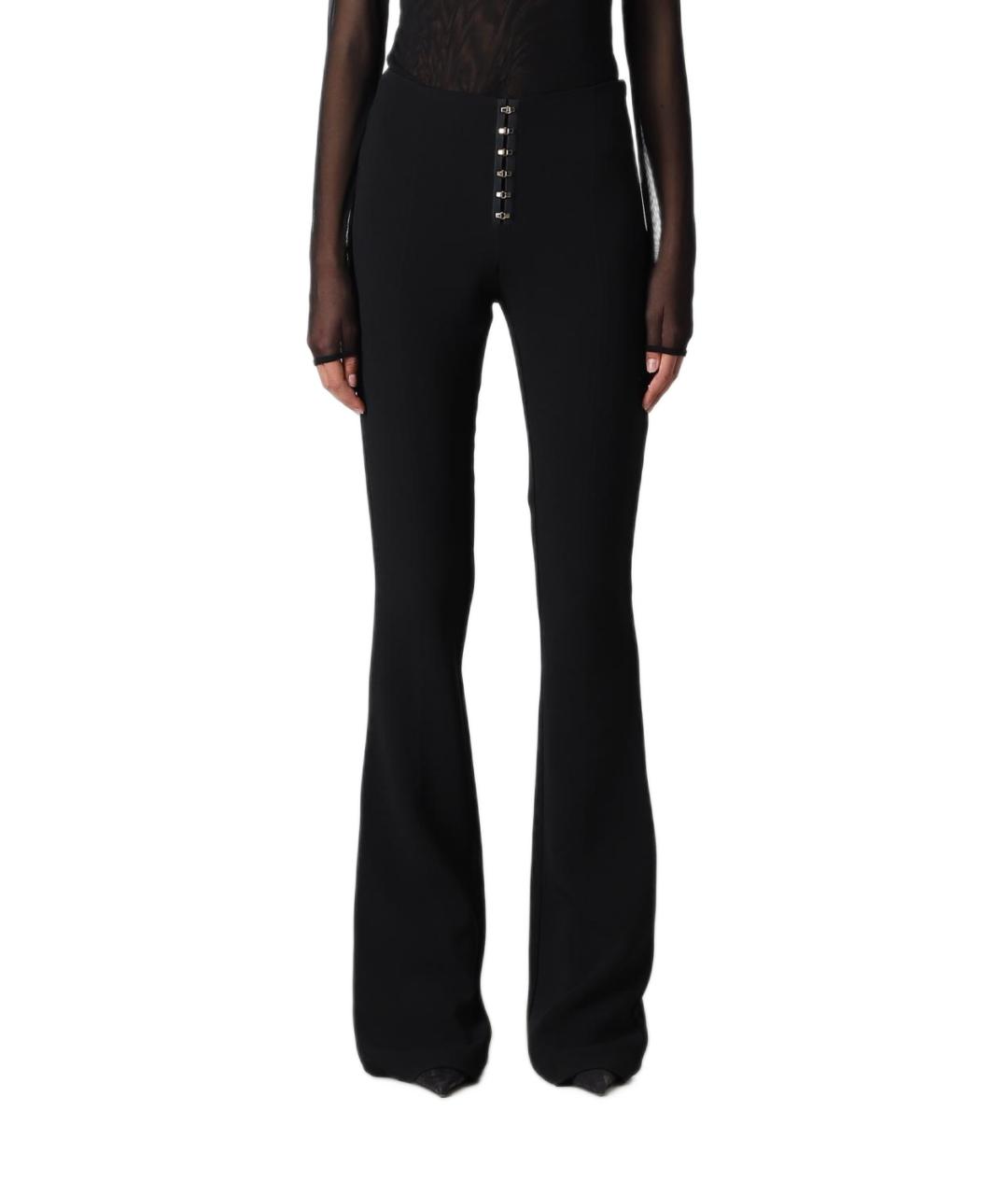 BLUMARINE Черные вискозные брюки узкие, фото 2