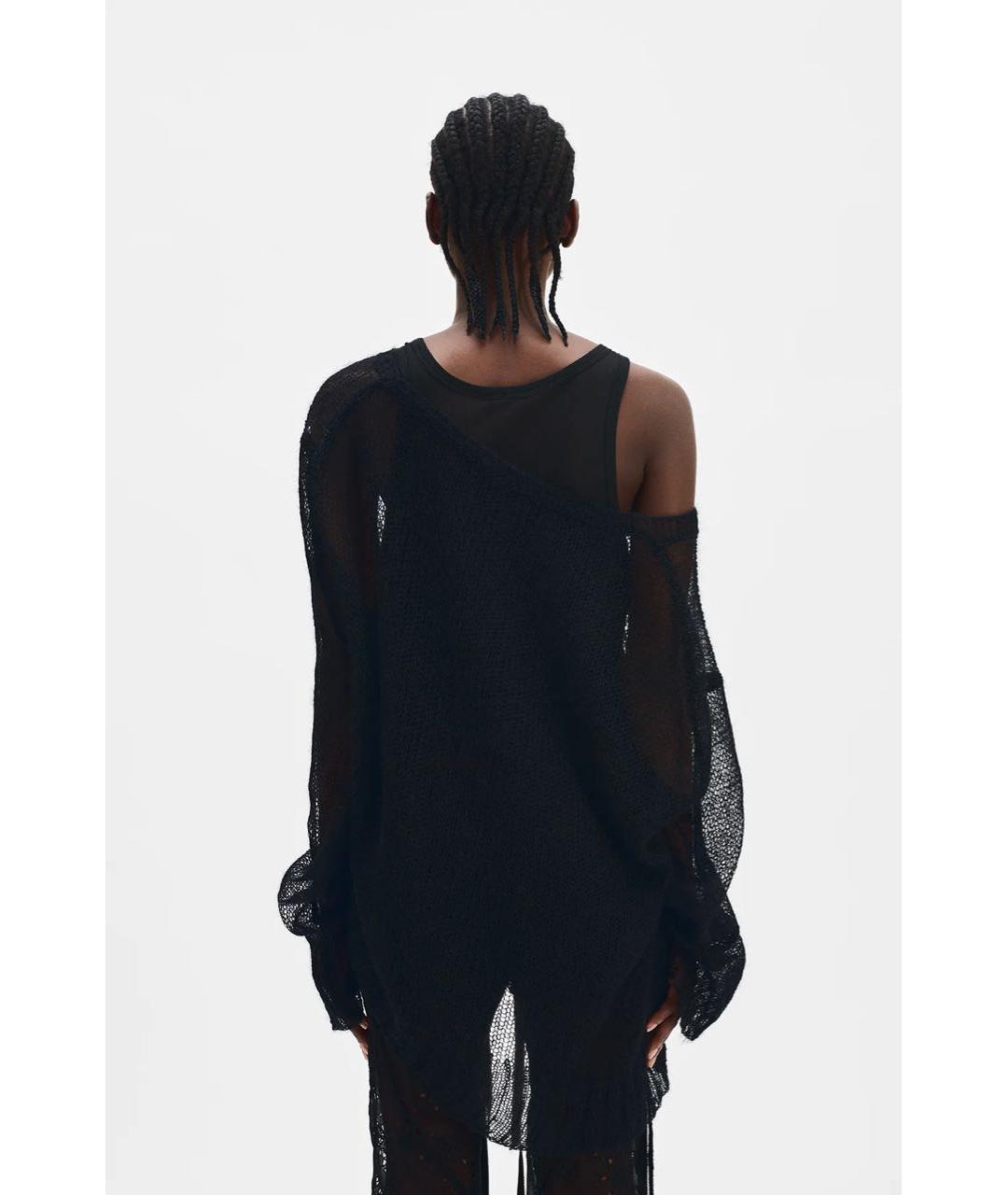 ANN DEMEULEMEESTER Черный джемпер / свитер, фото 3