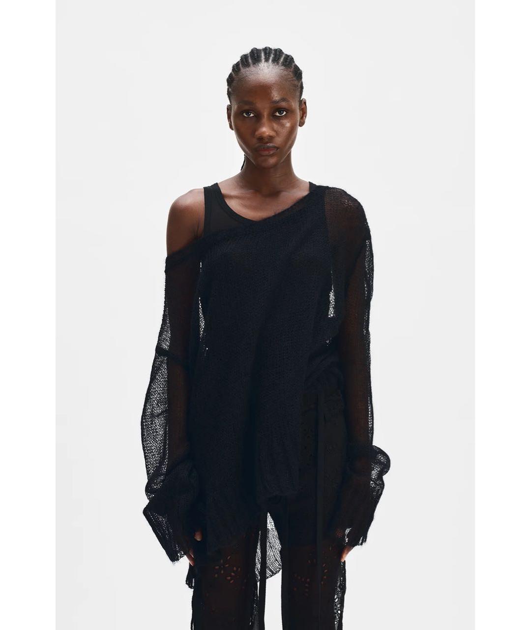 ANN DEMEULEMEESTER Черный джемпер / свитер, фото 6