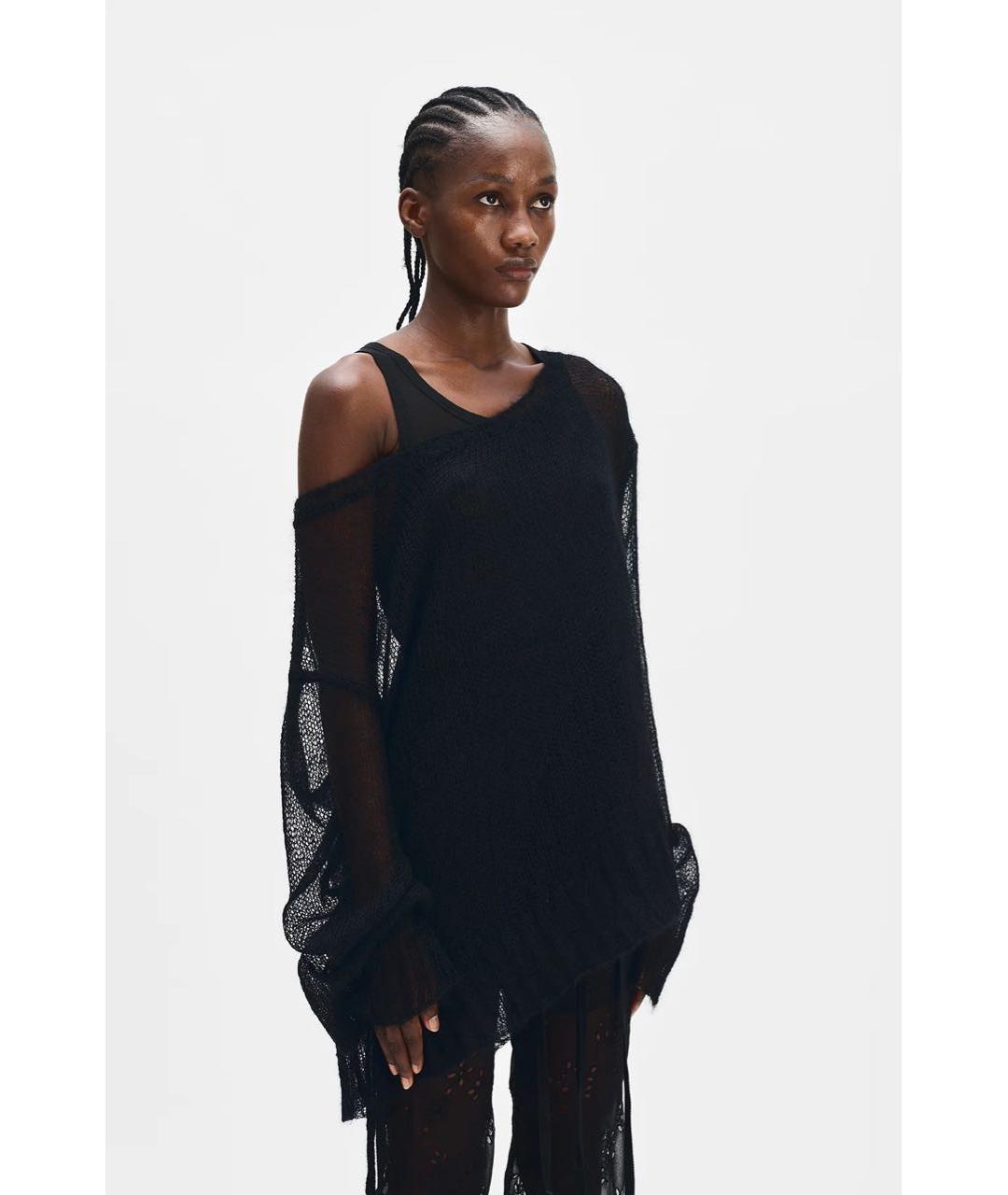 ANN DEMEULEMEESTER Черный джемпер / свитер, фото 2