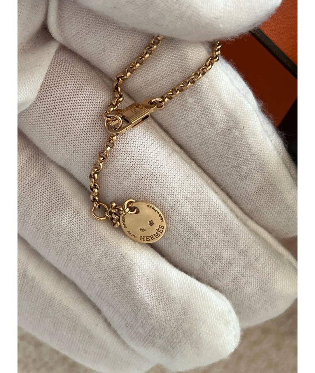 HERMES Золотая подвеска из желтого золота, фото 4