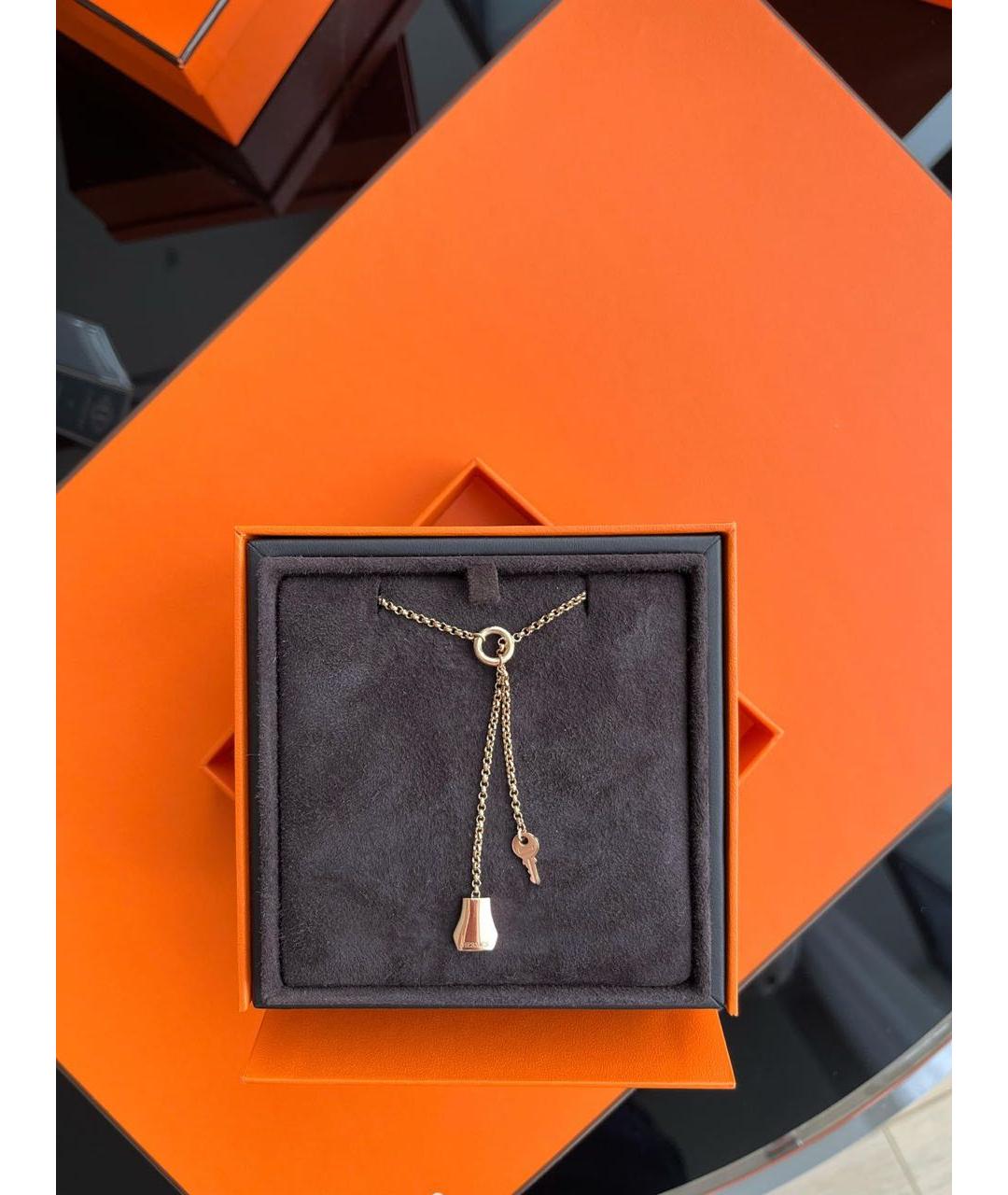 HERMES Золотая подвеска из желтого золота, фото 2