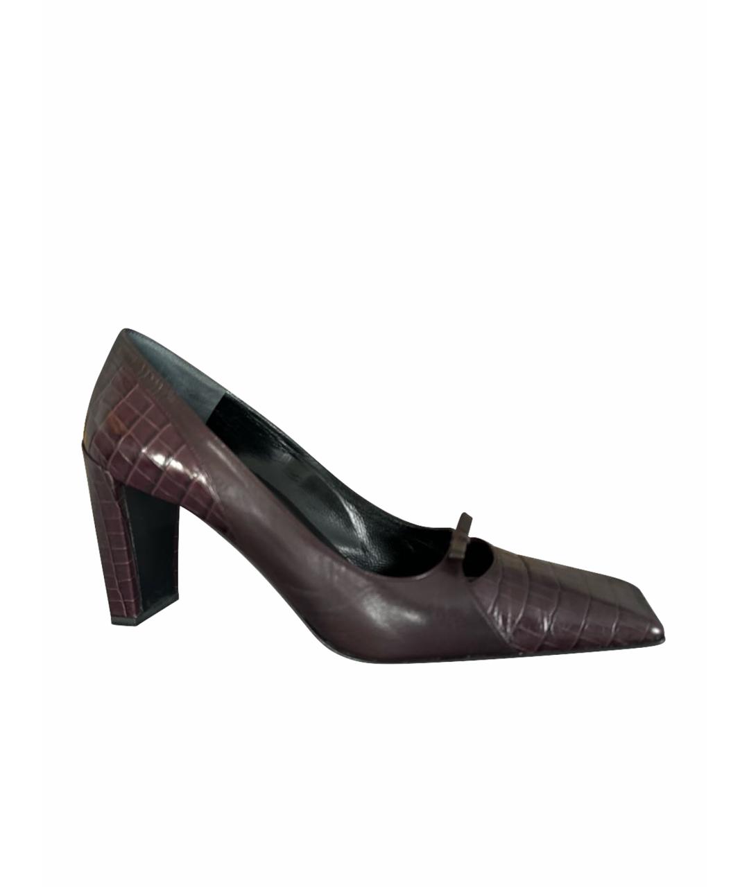 POLLINI Фиолетовые кожаные туфли, фото 1