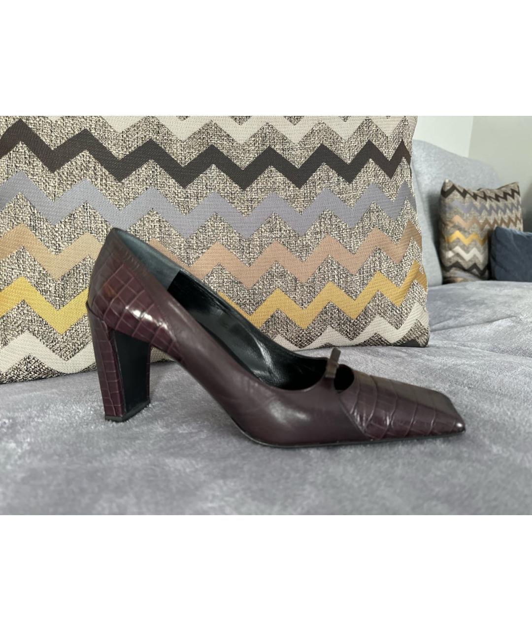 POLLINI Фиолетовые кожаные туфли, фото 9