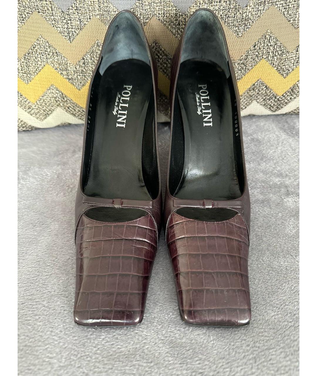 POLLINI Фиолетовые кожаные туфли, фото 2