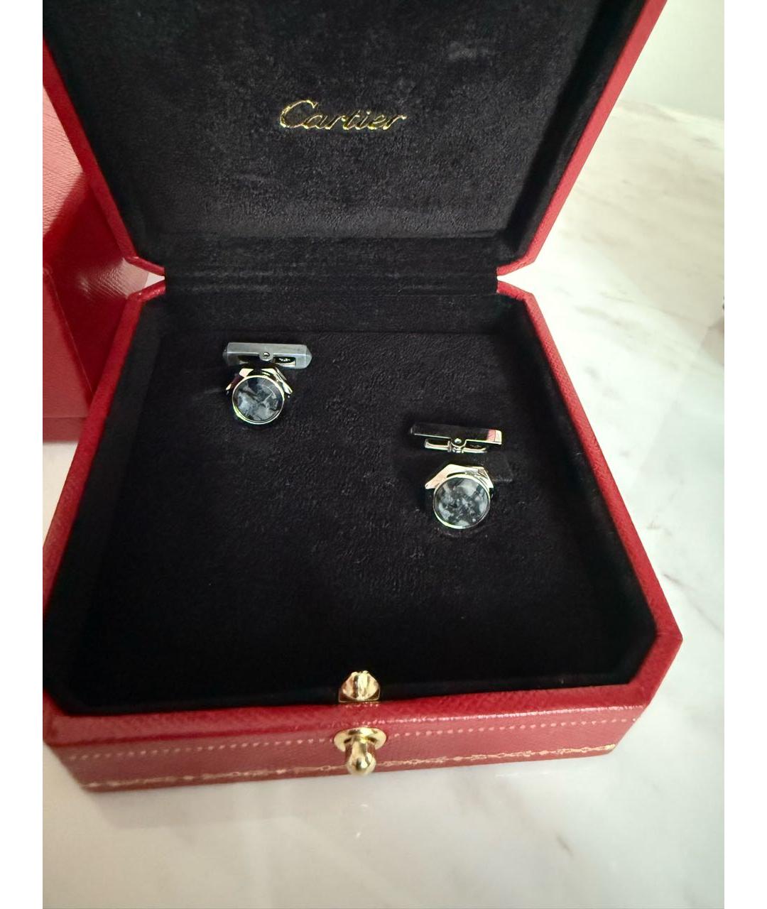 CARTIER Серебряные запонки, фото 2
