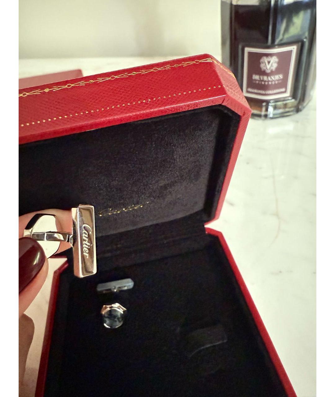 CARTIER Серебряные запонки, фото 3