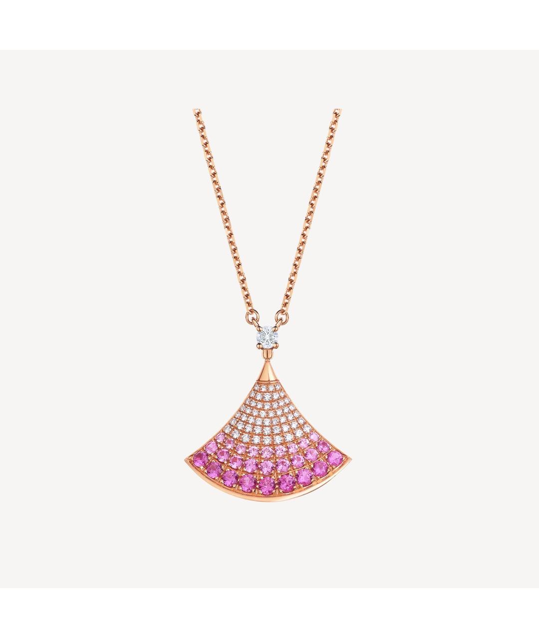 BVLGARI Розовая подвеска из розового золота, фото 7