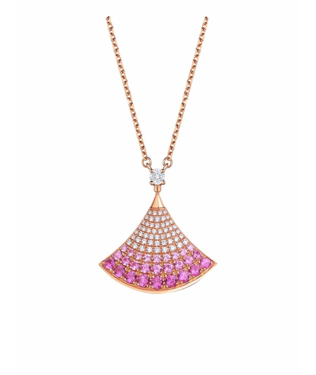 BVLGARI Розовая подвеска из розового золота, фото 1