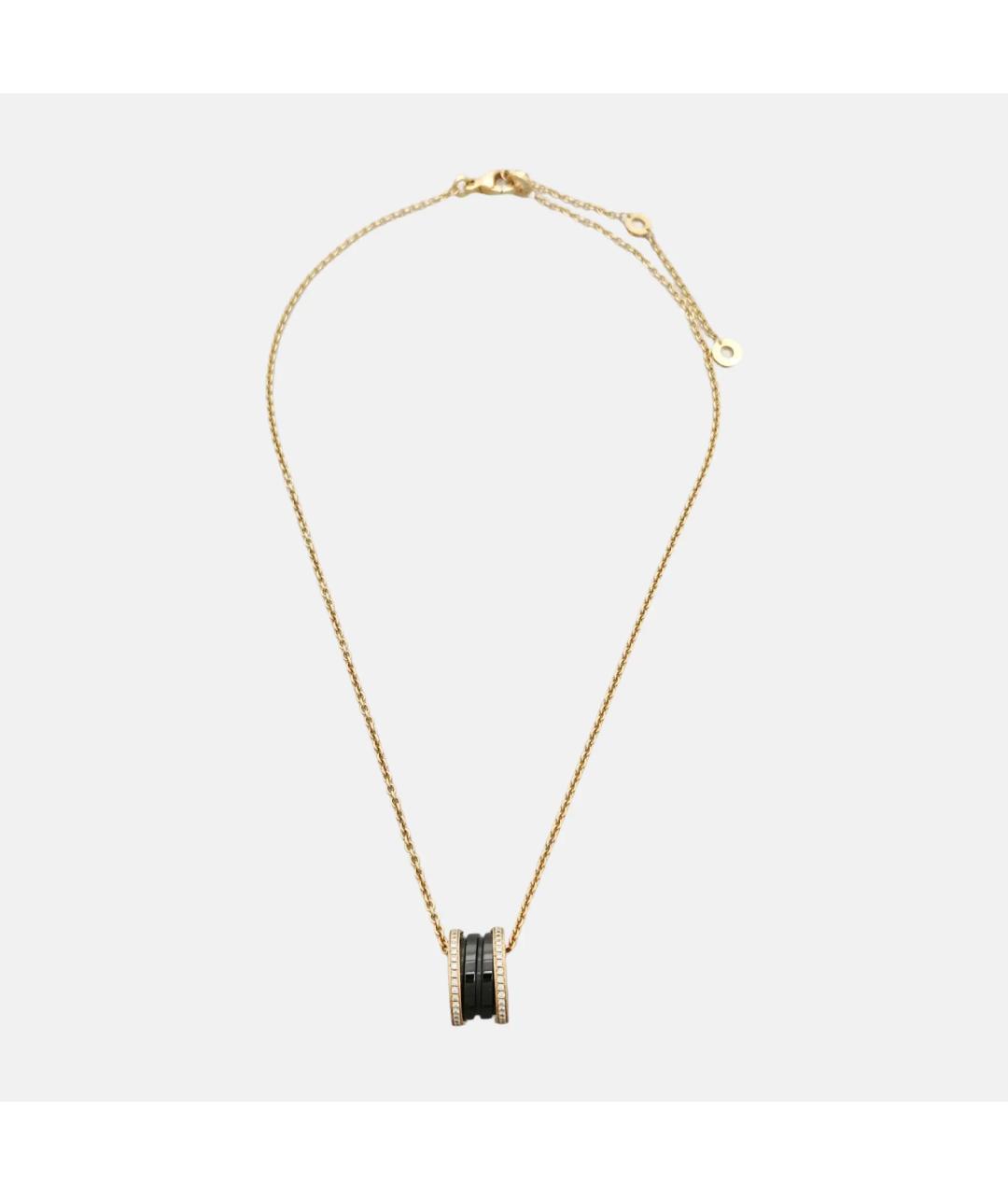 BVLGARI Черная подвеска из розового золота, фото 6