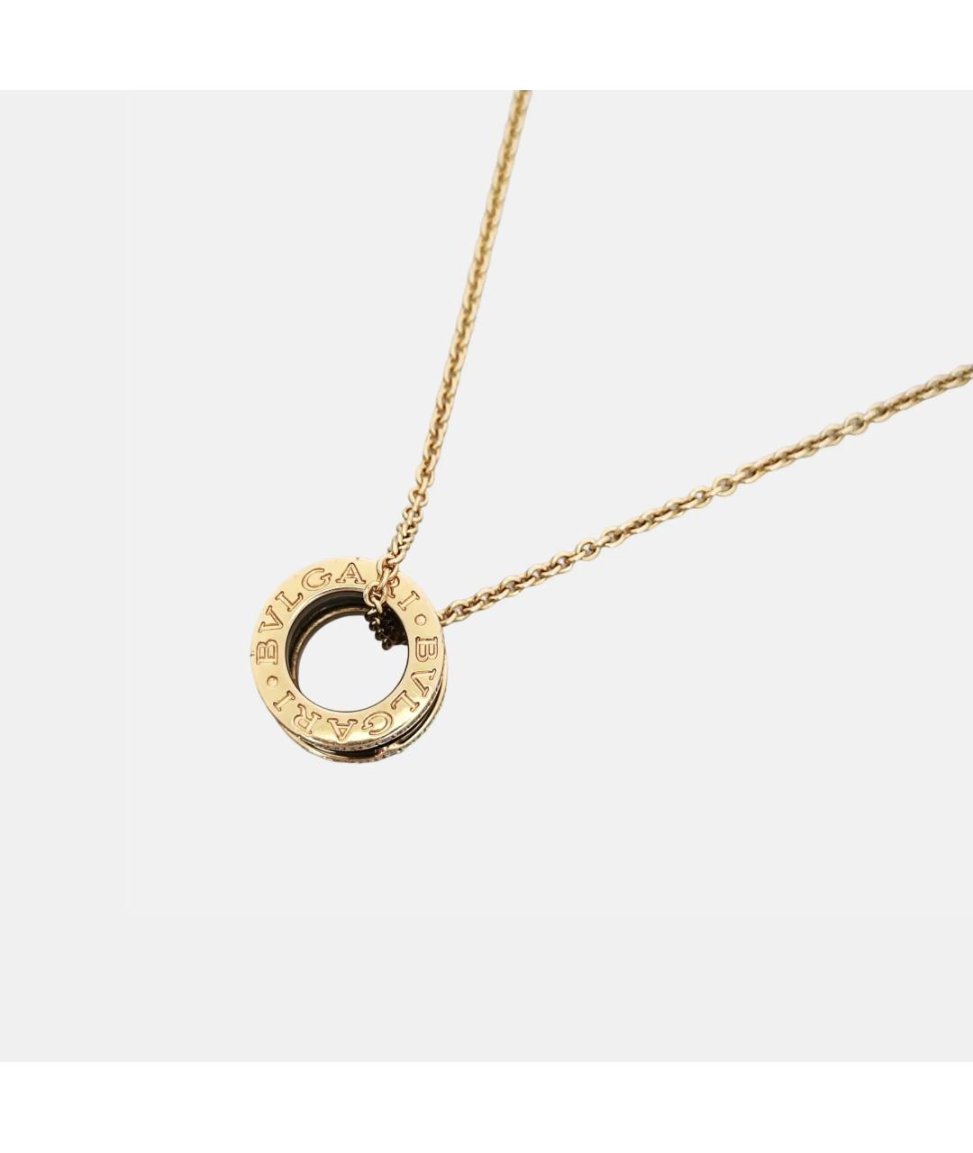 BVLGARI Черная подвеска из розового золота, фото 3