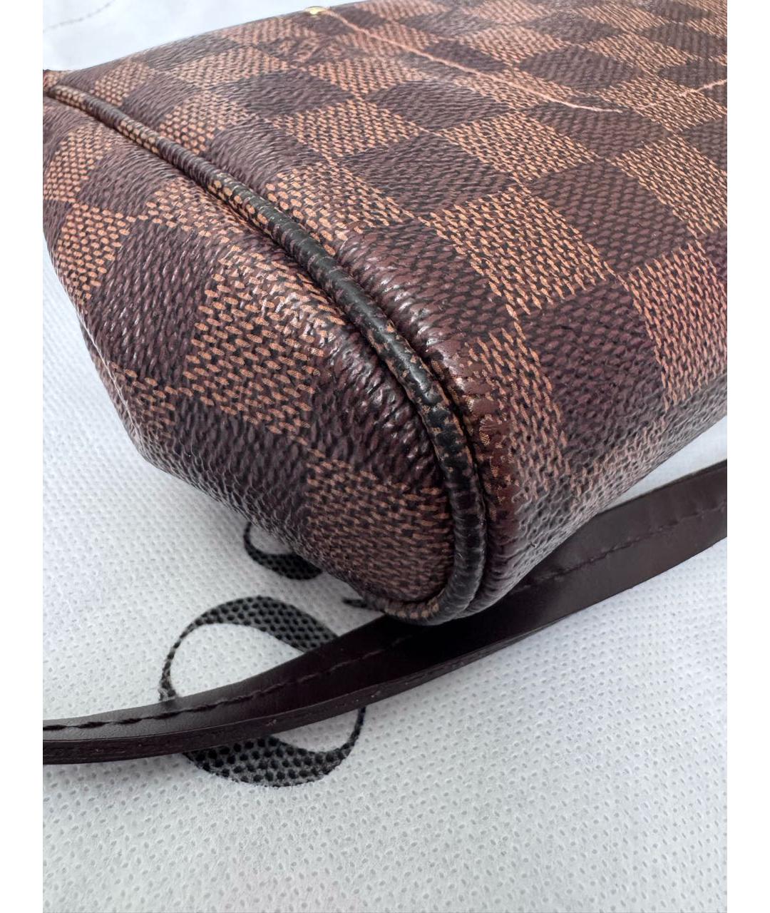 LOUIS VUITTON Коричневая сумка через плечо из искусственной кожи, фото 5