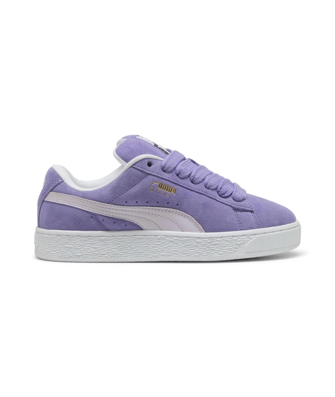 PUMA Фиолетовые замшевые кроссовки, фото 1