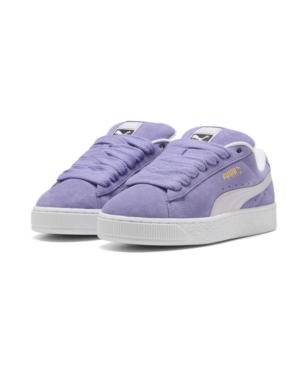 PUMA Фиолетовые замшевые кроссовки, фото 2