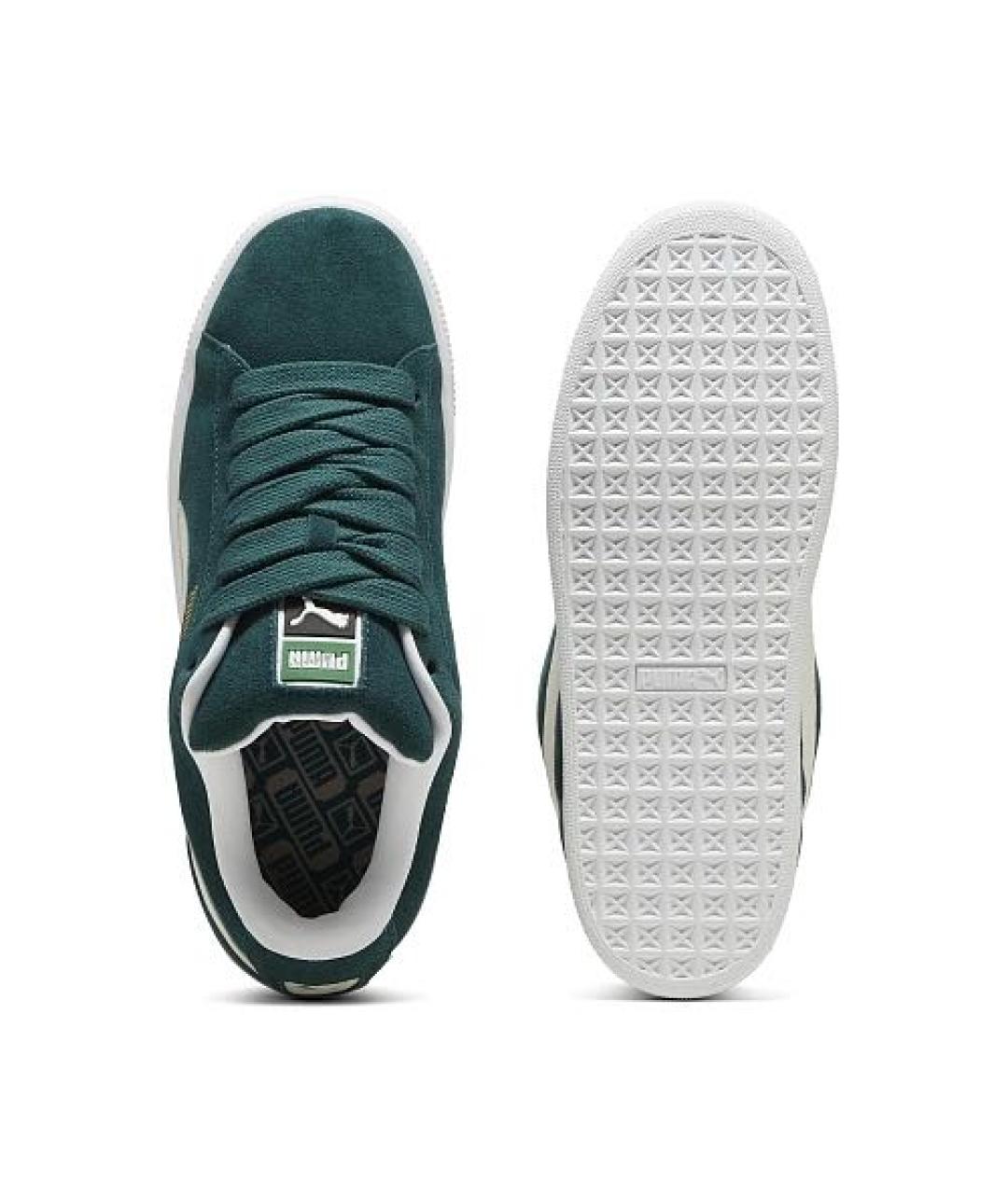 PUMA Зеленые замшевые кроссовки, фото 3