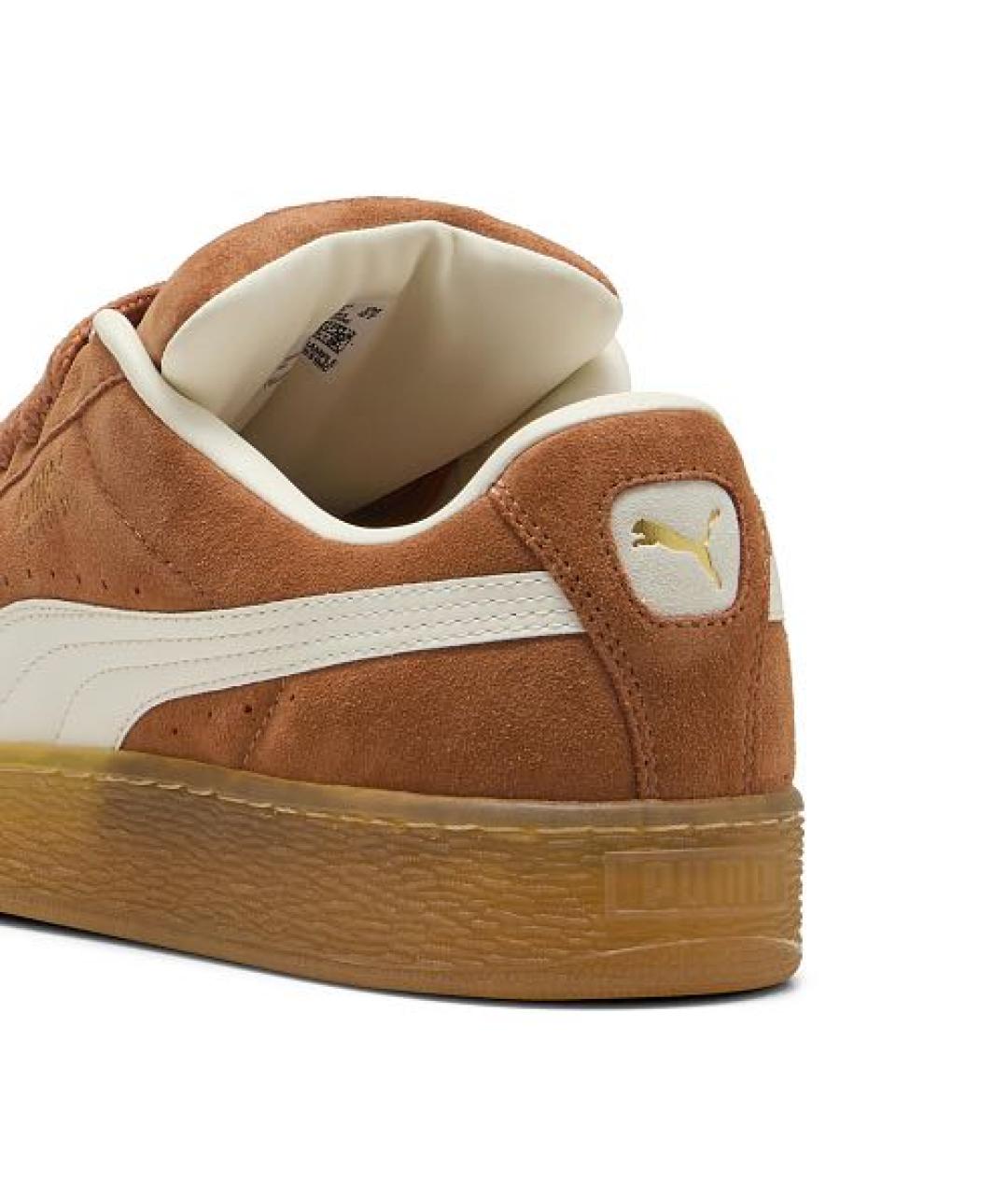 PUMA Коричневые замшевые кроссовки, фото 4