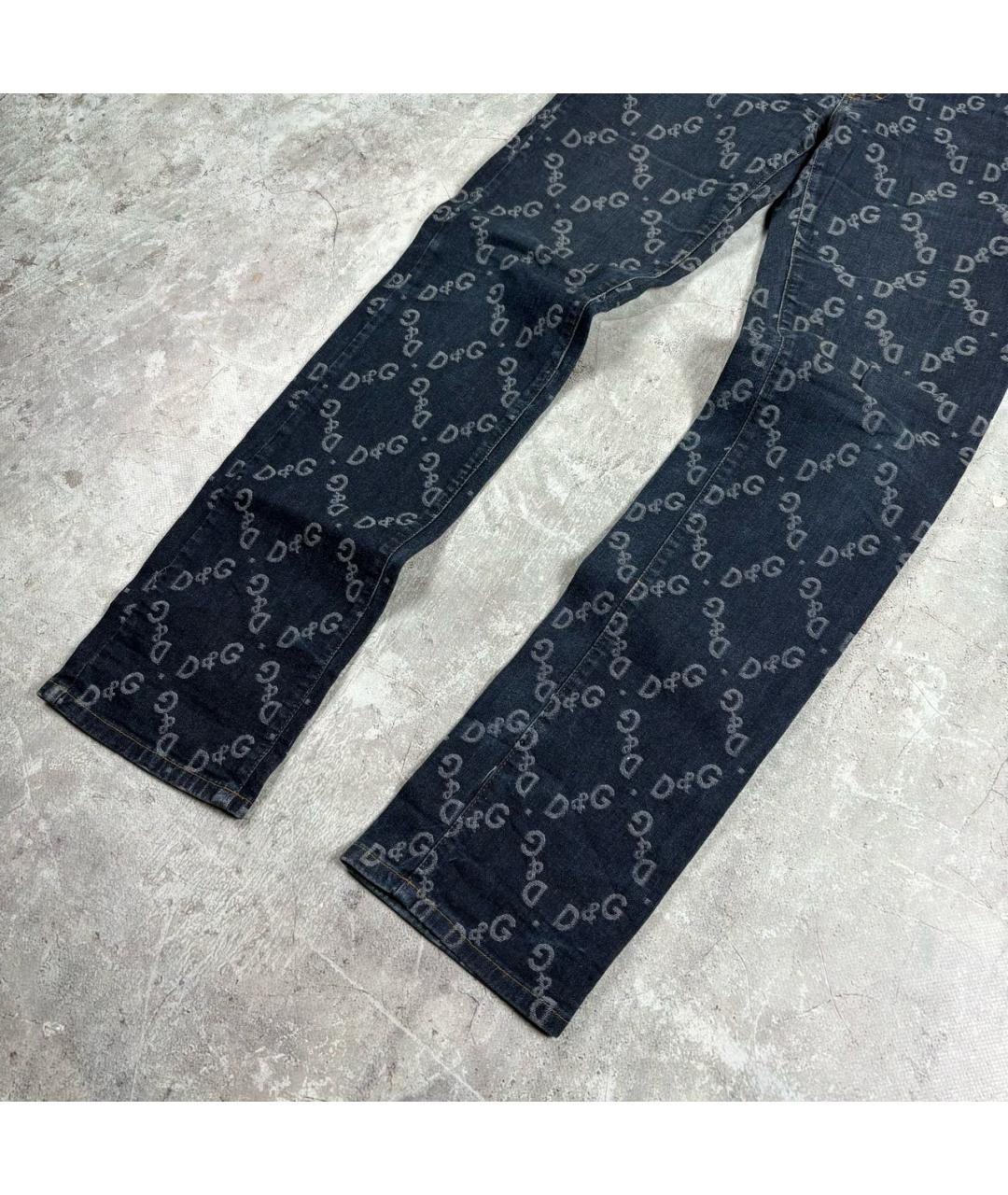 DOLCE&GABBANA Темно-синие хлопковые джинсы скинни, фото 5