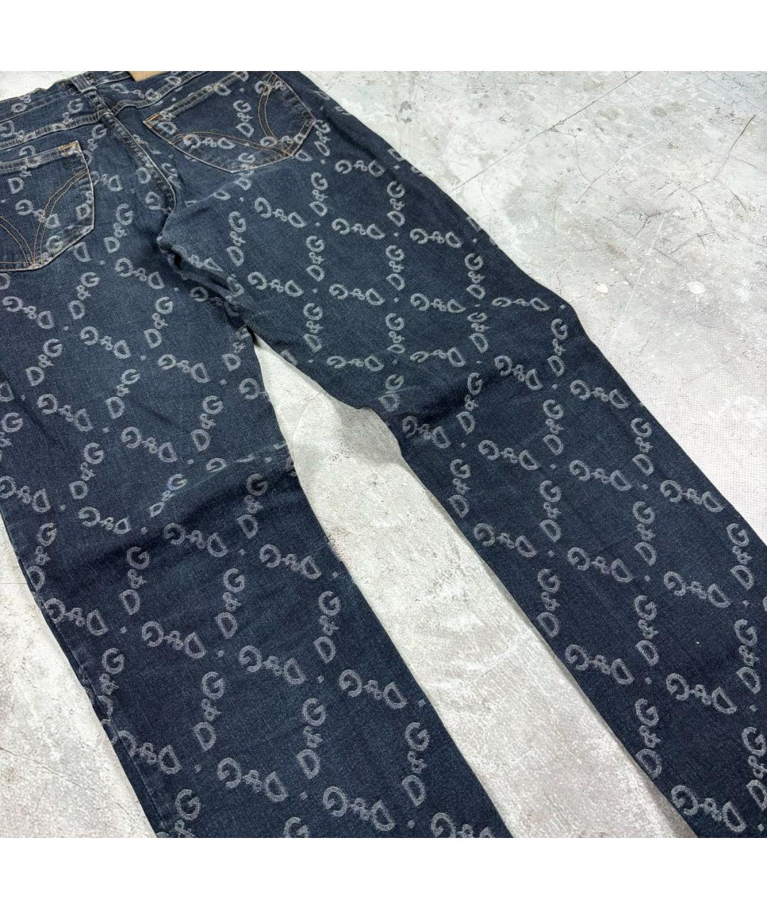 DOLCE&GABBANA Темно-синие хлопковые джинсы скинни, фото 3