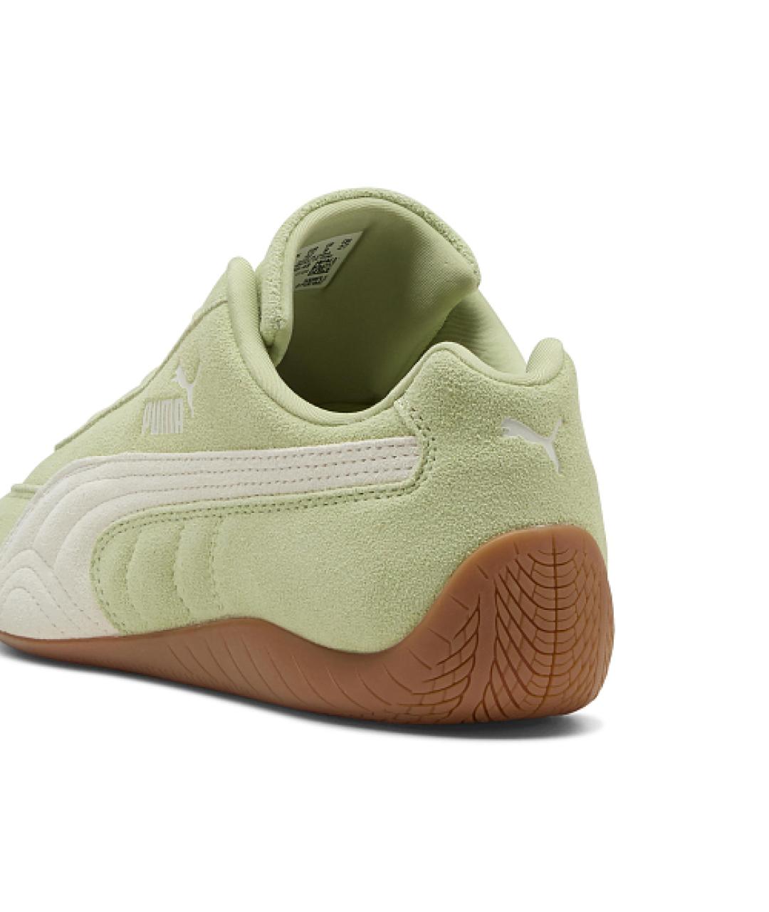 PUMA Зеленые замшевые низкие кроссовки / кеды, фото 4