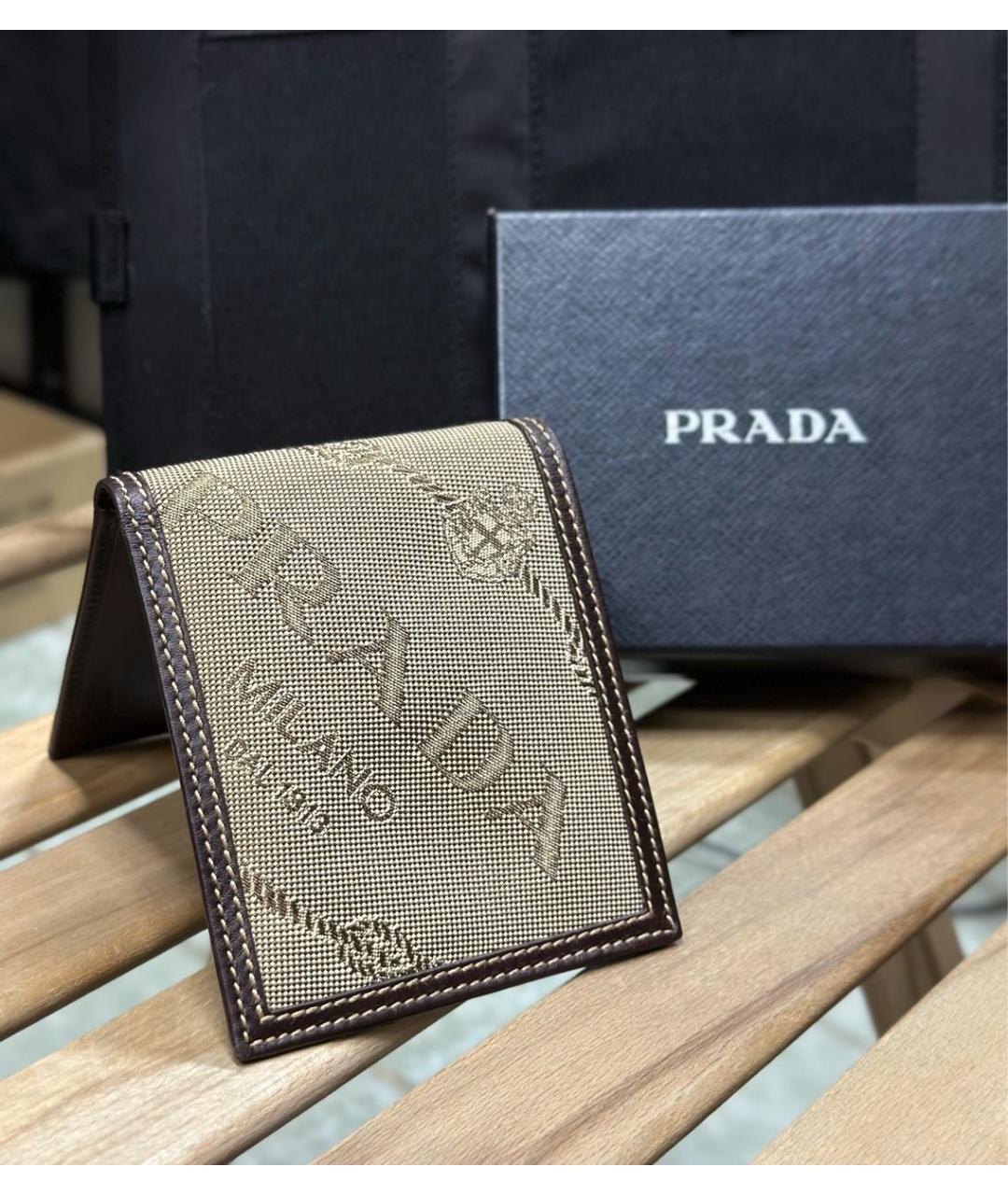 PRADA Коричневый кошелек, фото 8
