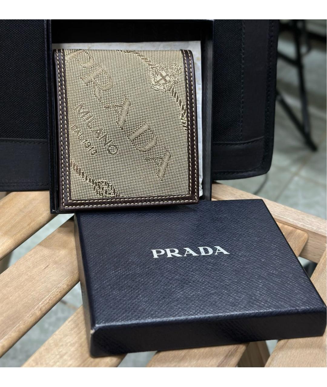 PRADA Коричневый кошелек, фото 4