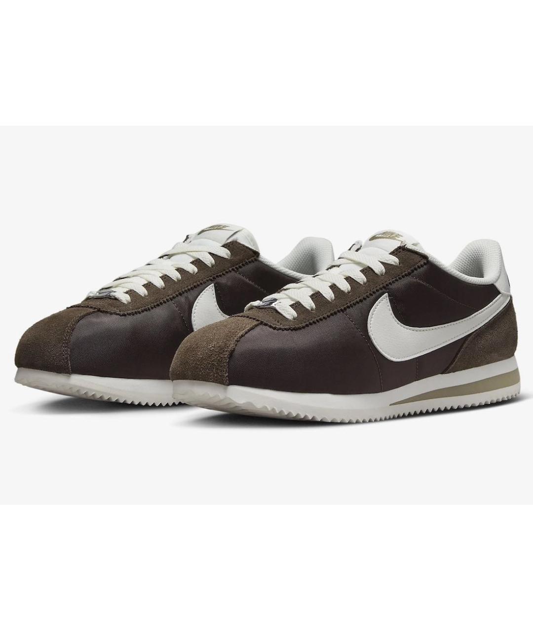 NIKE Коричневые текстильные кроссовки, фото 2