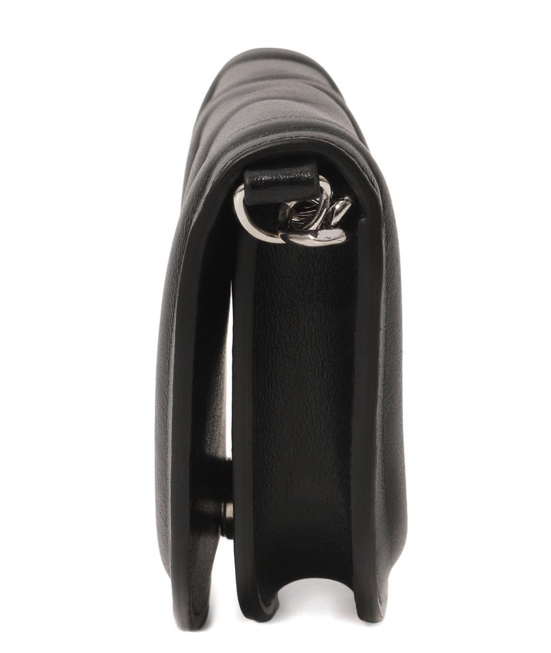 JACQUEMUS Черная кожаная сумка через плечо, фото 2