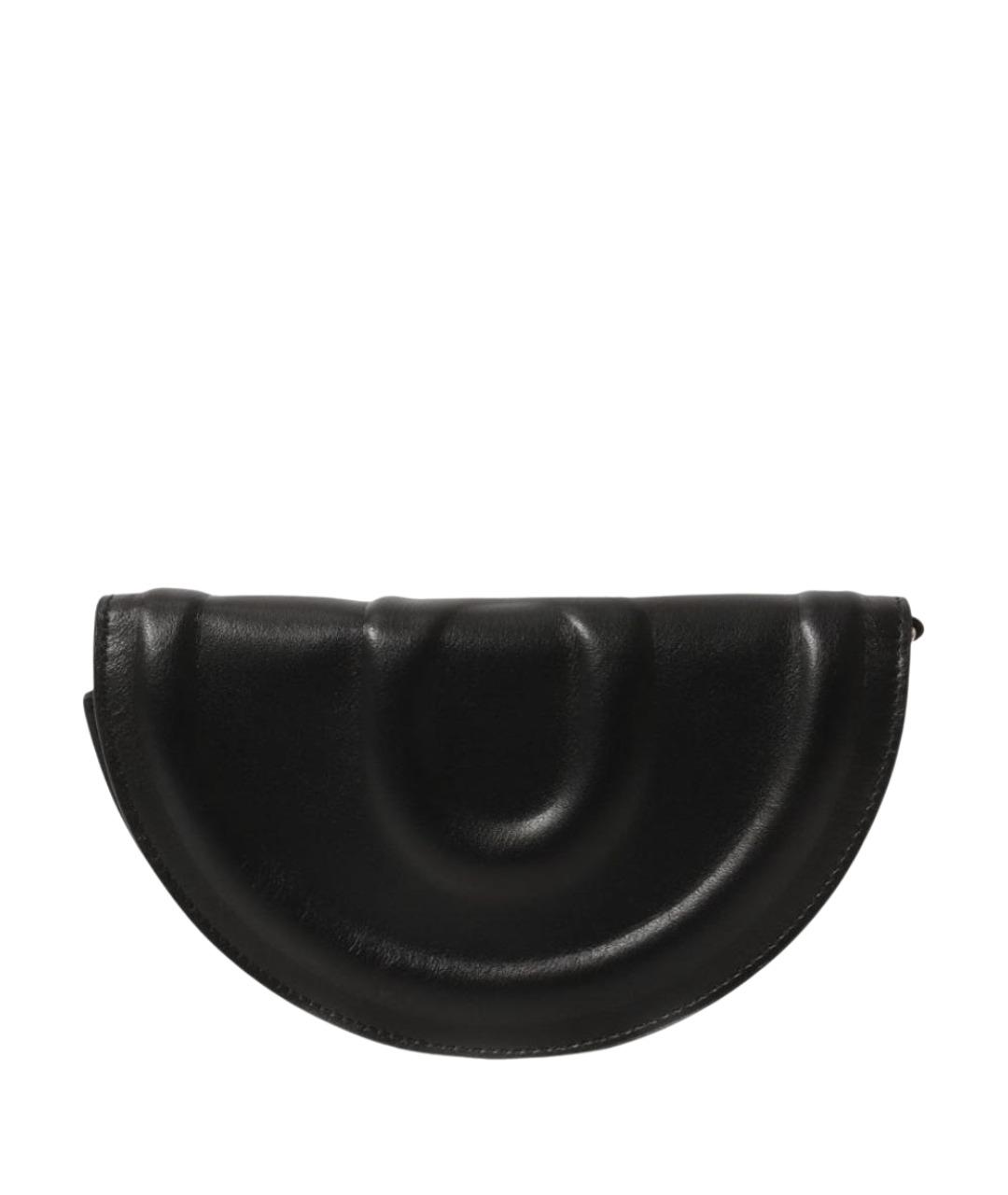 JACQUEMUS Черная кожаная сумка через плечо, фото 1