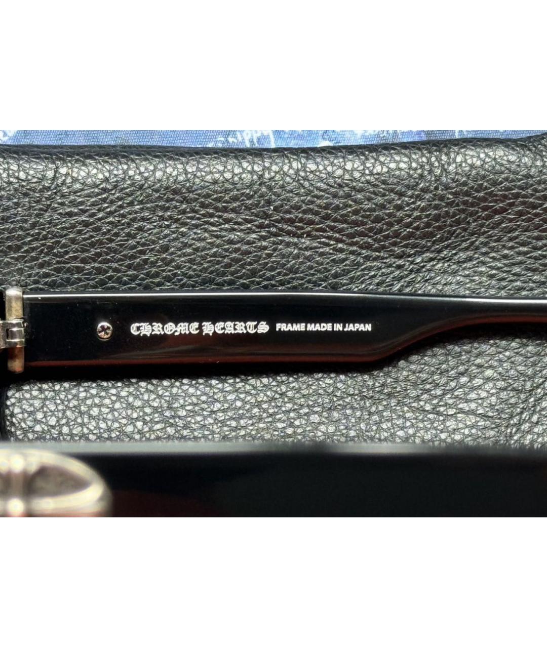 CHROME HEARTS Черные пластиковые солнцезащитные очки, фото 2