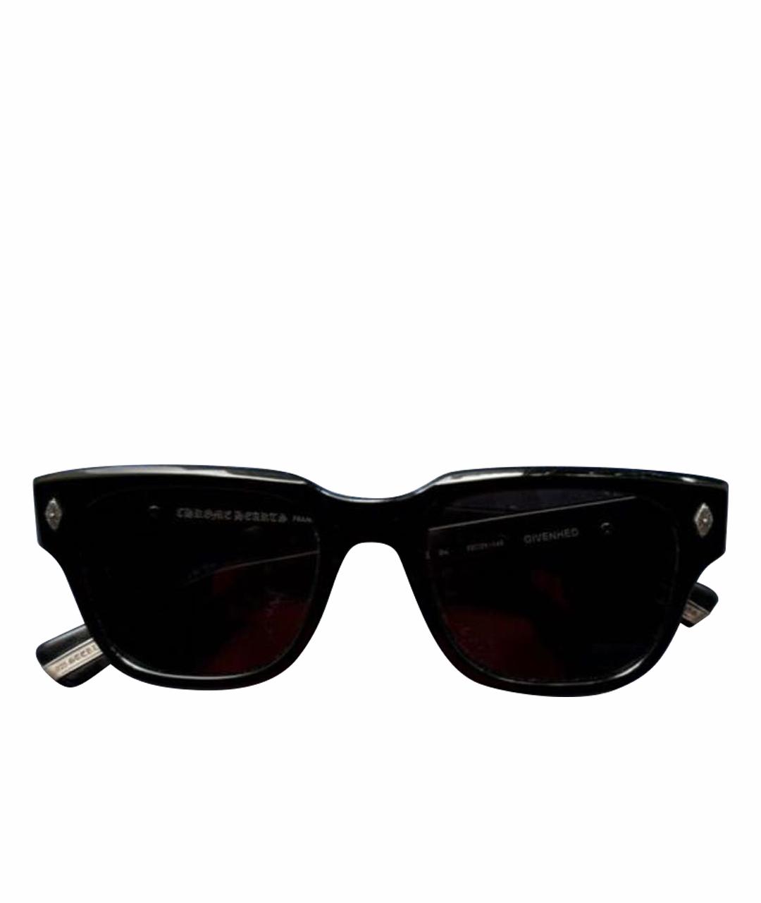 CHROME HEARTS Черные пластиковые солнцезащитные очки, фото 1
