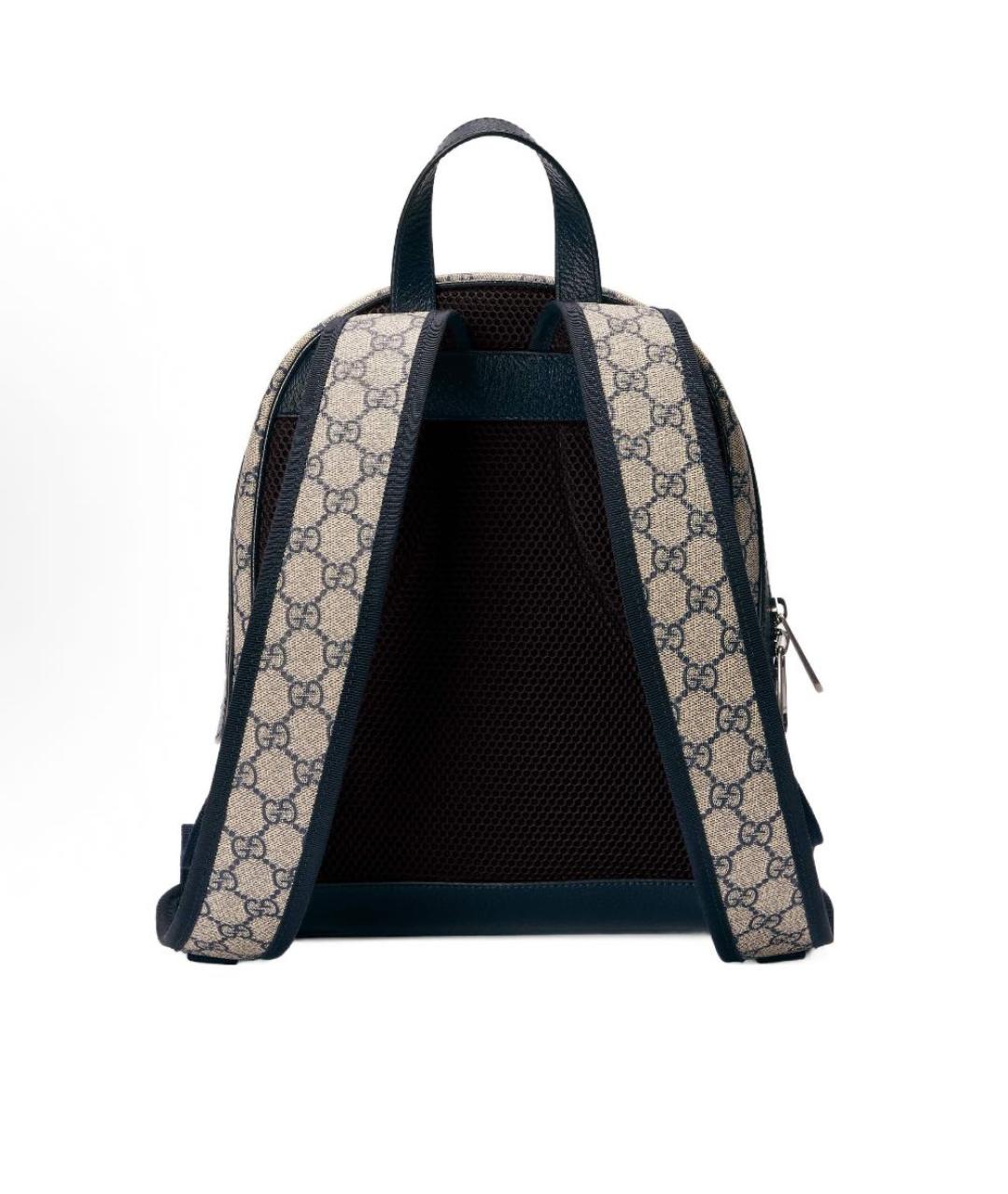 GUCCI Бежевый кожаный рюкзак, фото 3