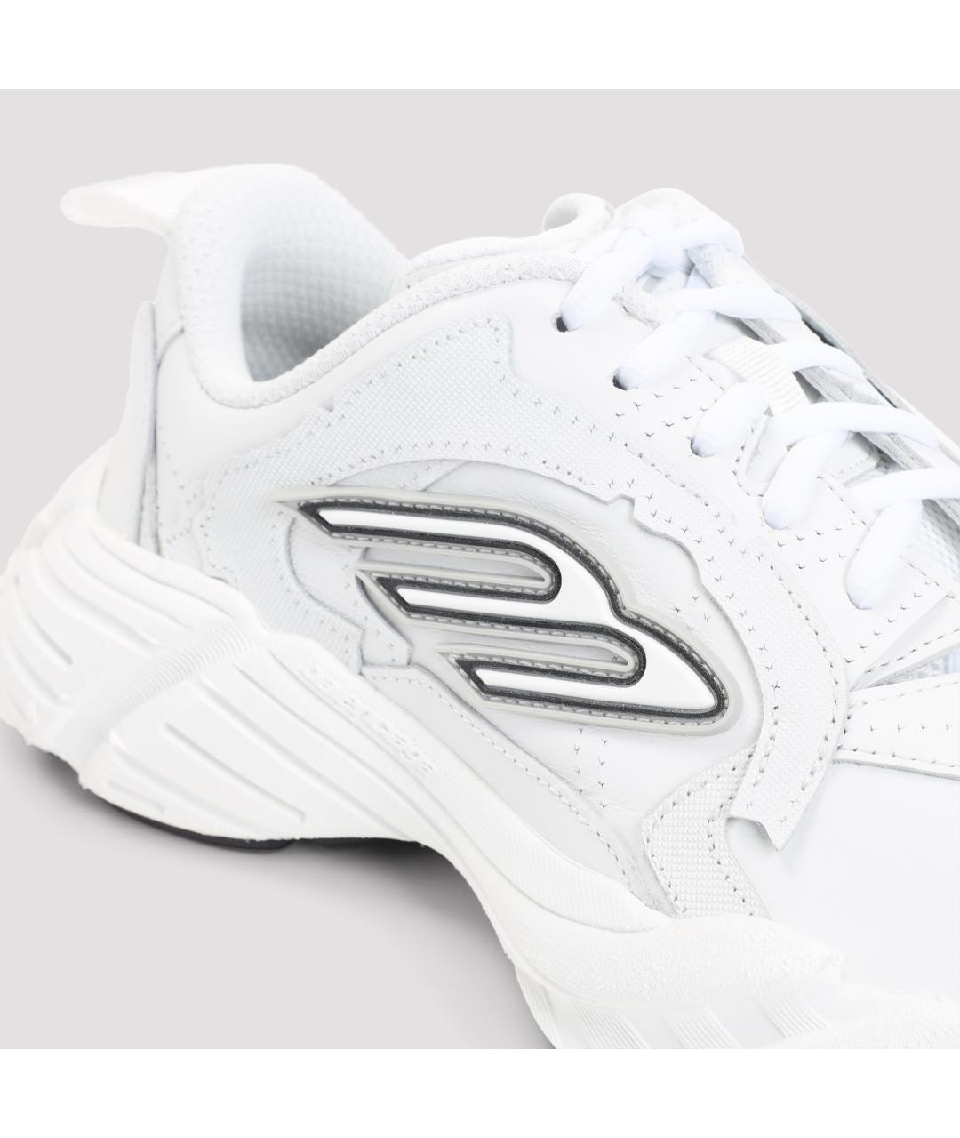 BALENCIAGA Белые кожаные кроссовки, фото 5