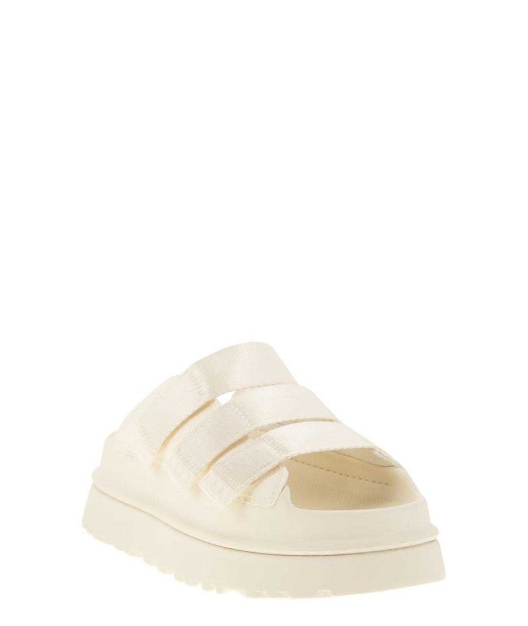 UGG AUSTRALIA Бежевые синтетические сабо, фото 2