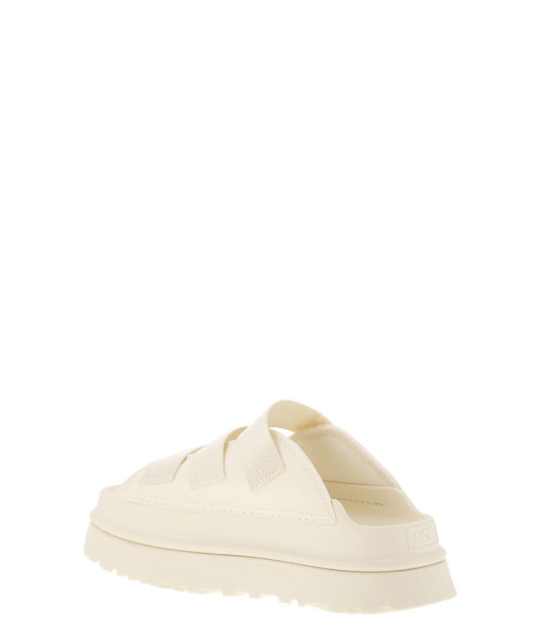 UGG AUSTRALIA Бежевые синтетические сабо, фото 3