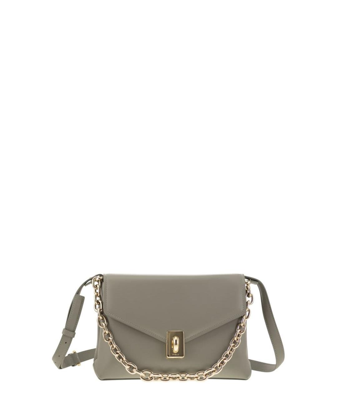FURLA Бежевая синтетическая сумка через плечо, фото 1