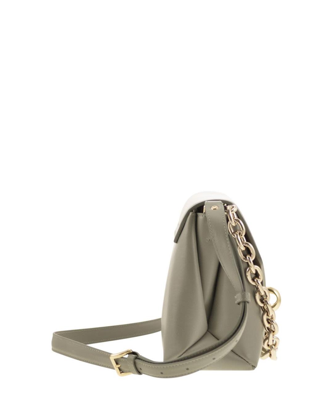 FURLA Бежевая синтетическая сумка через плечо, фото 3