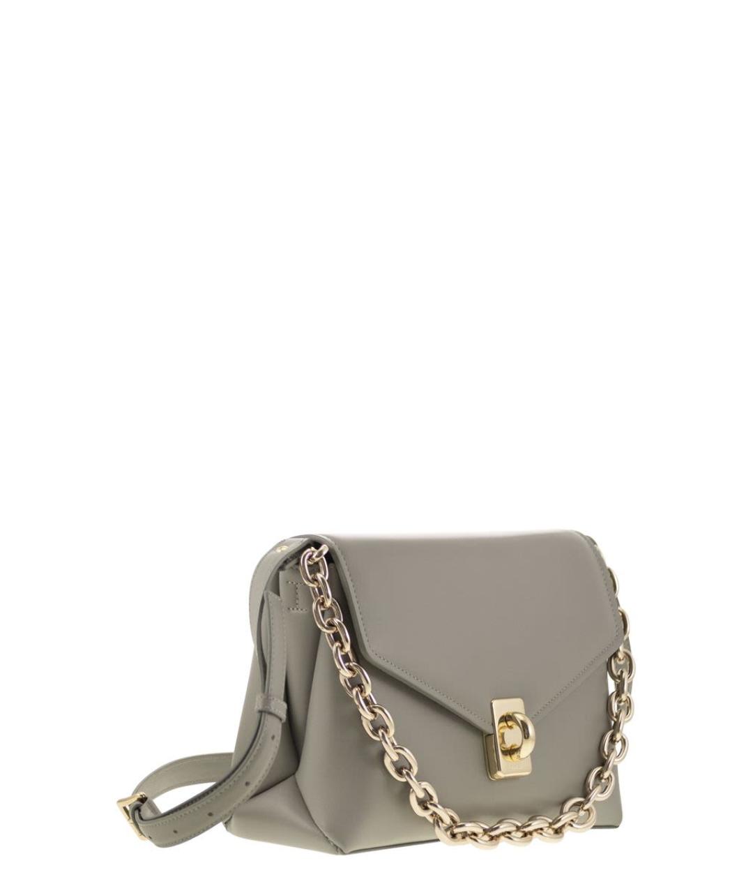 FURLA Бежевая синтетическая сумка через плечо, фото 4