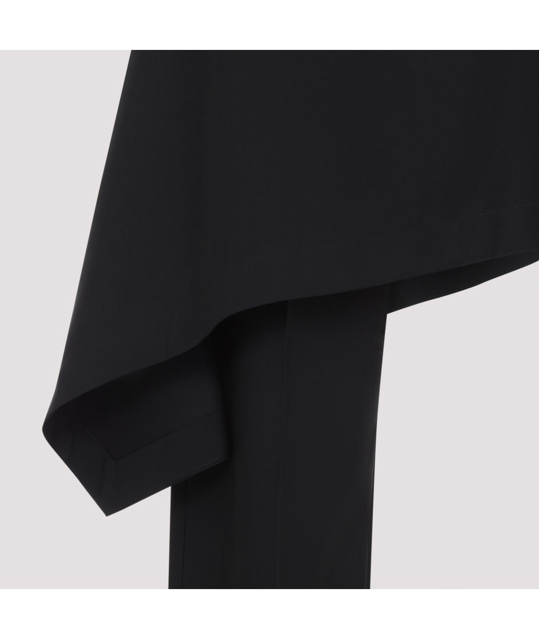 BOTTEGA VENETA Черная шерстяная юбка миди, фото 5