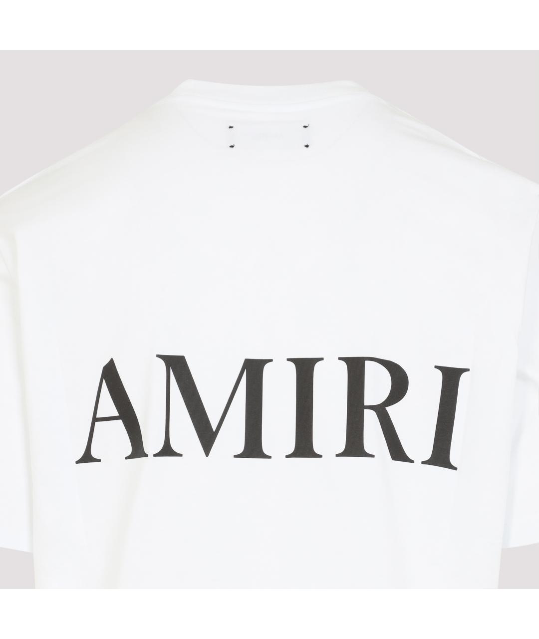 AMIRI Белая хлопковая футболка, фото 5