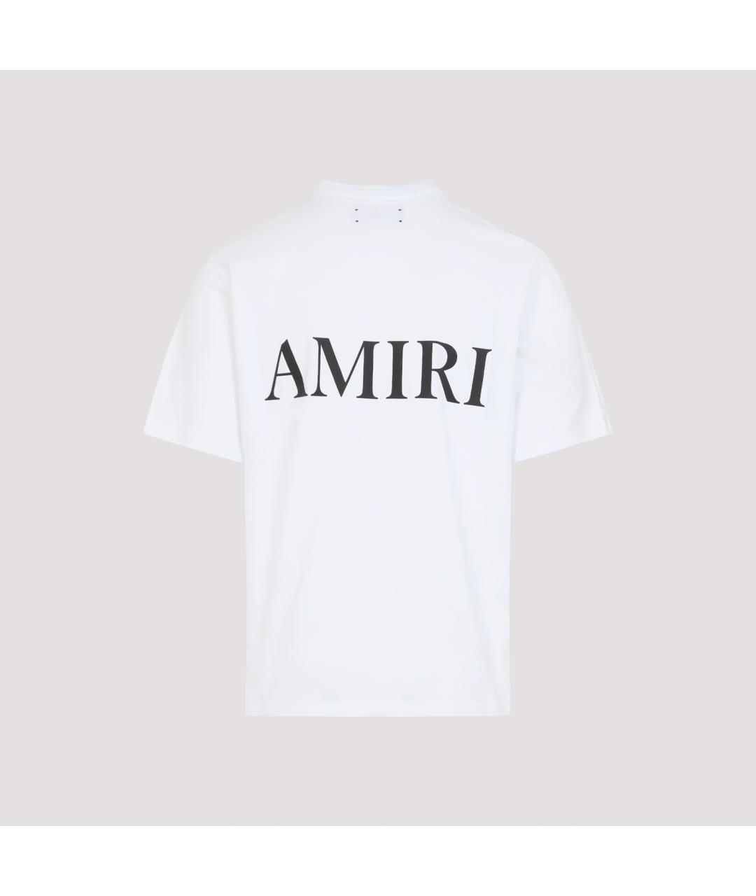 AMIRI Белая хлопковая футболка, фото 3