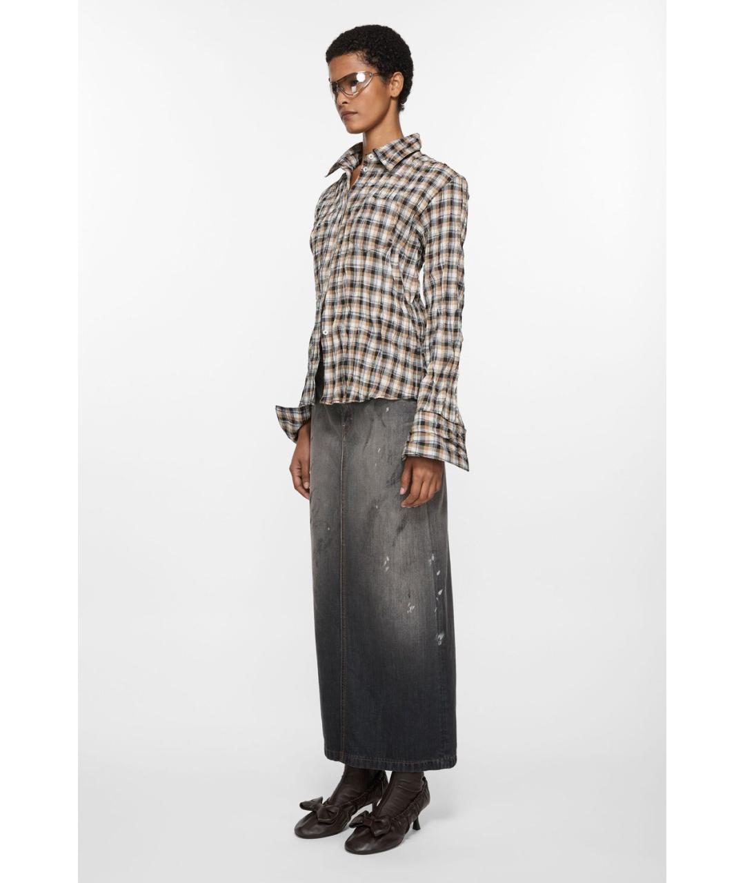 ACNE STUDIOS Коричневые кожаные ботильоны, фото 2