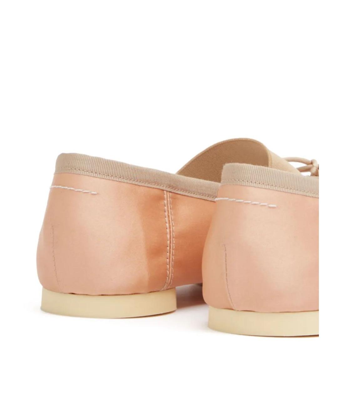 MM6 MAISON MARGIELA Розовые синтетические балетки, фото 4