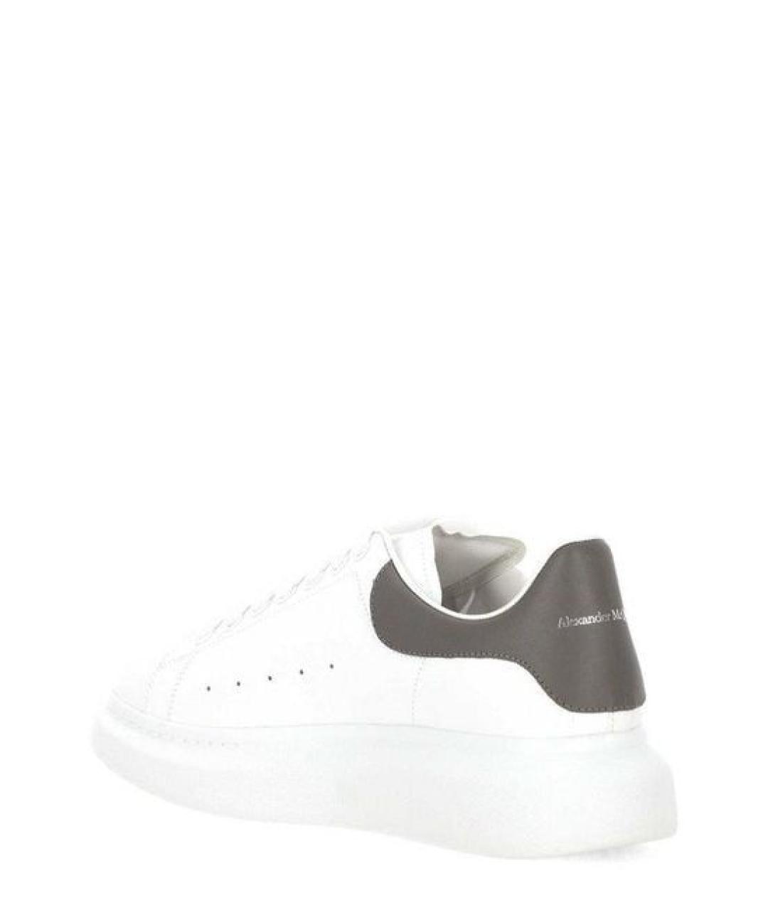 ALEXANDER MCQUEEN Белые кожаные низкие кроссовки / кеды, фото 3