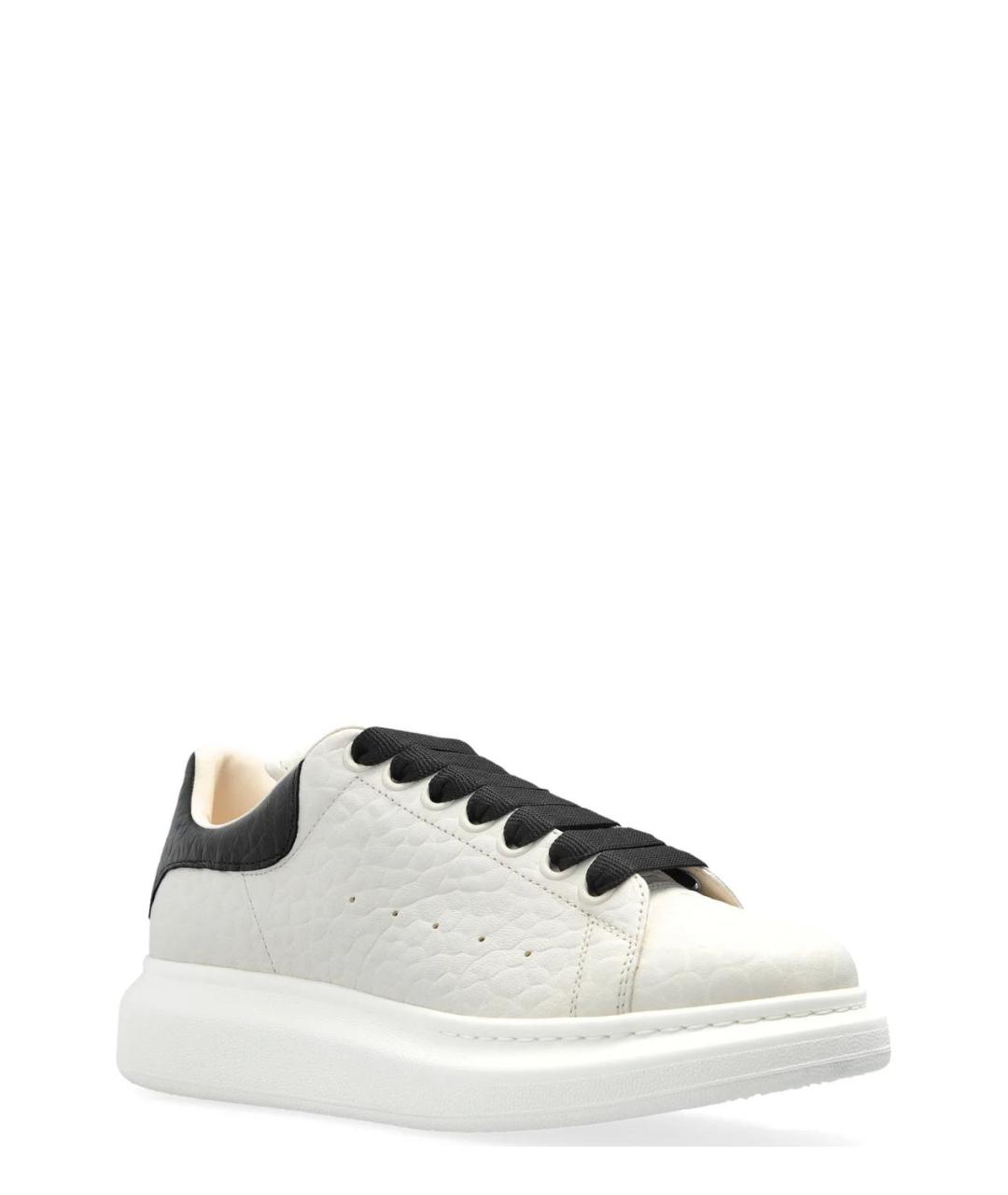 ALEXANDER MCQUEEN Белые кожаные кеды, фото 2