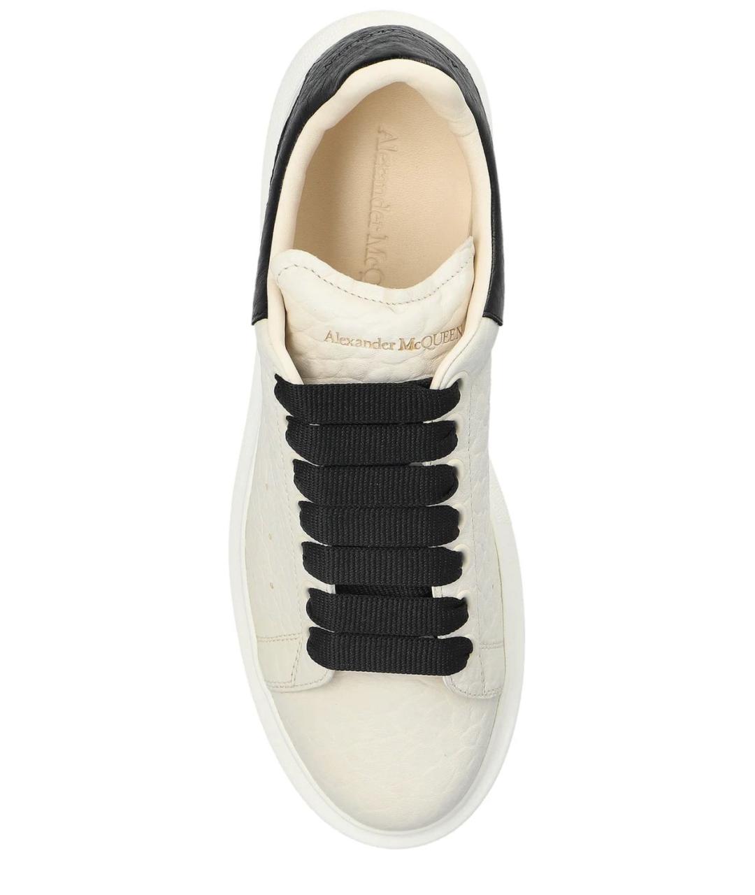 ALEXANDER MCQUEEN Белые кожаные кеды, фото 4