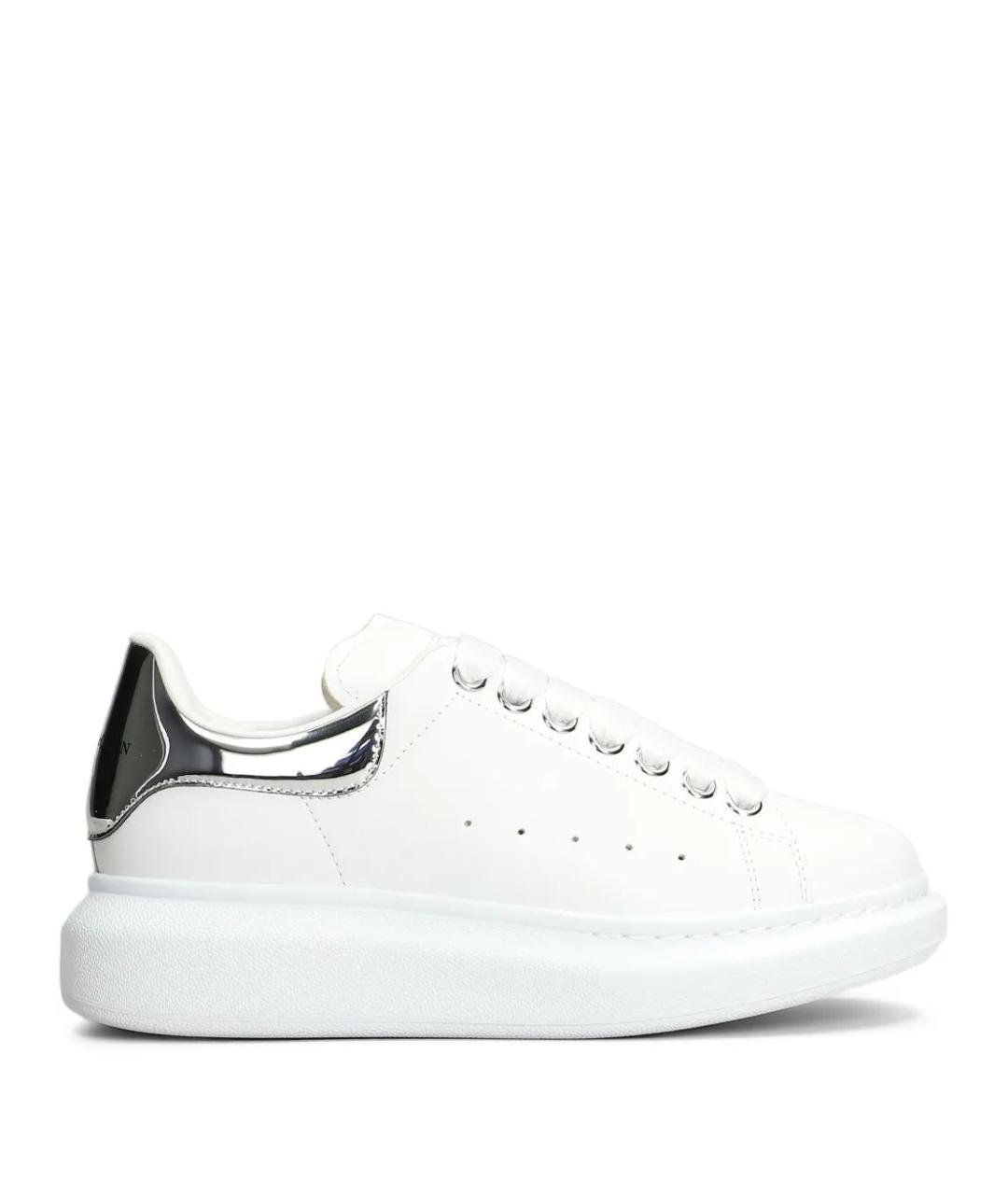 ALEXANDER MCQUEEN Белые кожаные кроссовки, фото 1