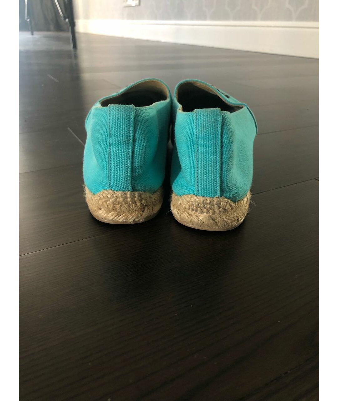 CHRISTIAN LOUBOUTIN Бирюзовые текстильные эспадрильи, фото 4