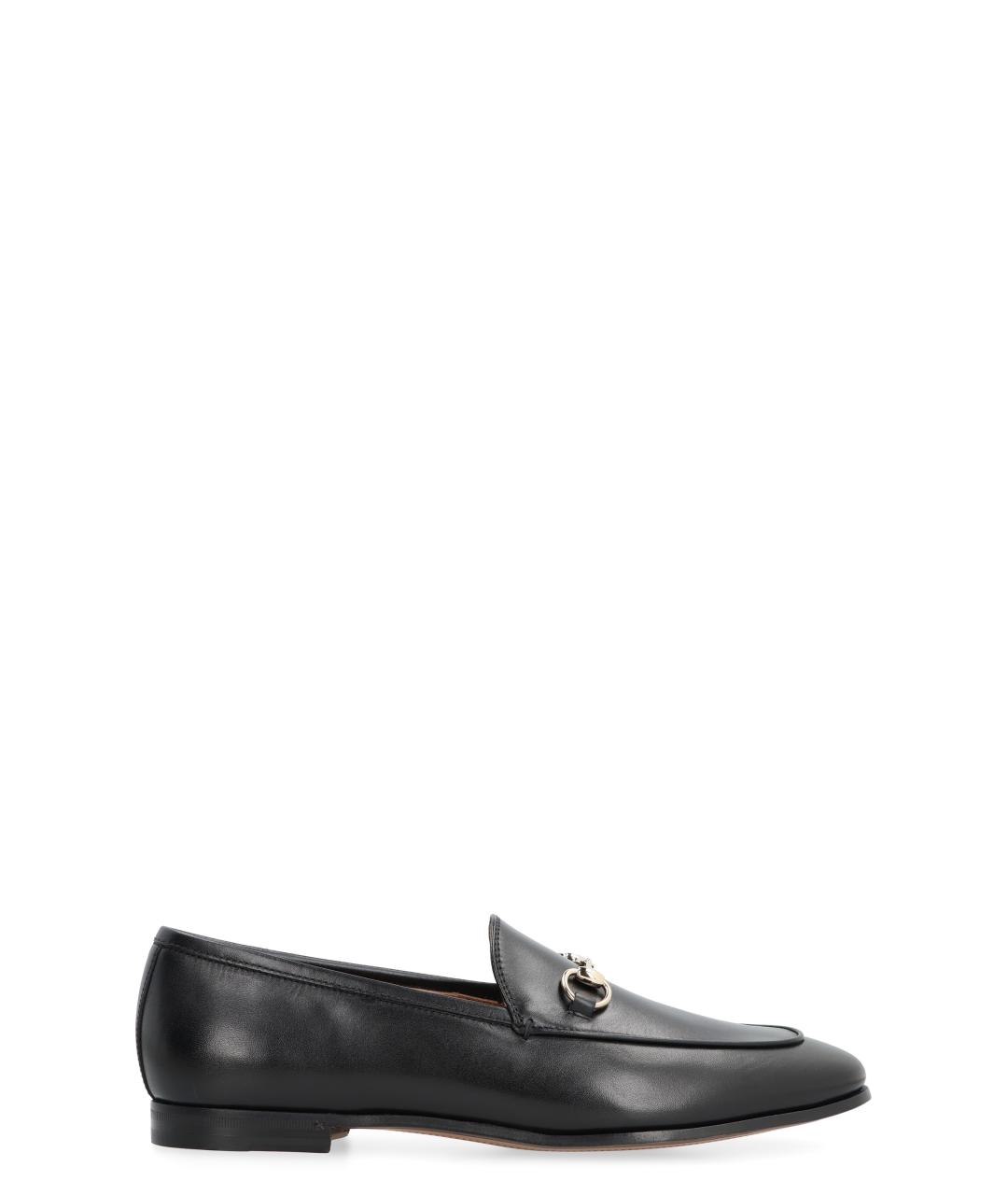 GUCCI Черные кожаные лоферы, фото 1
