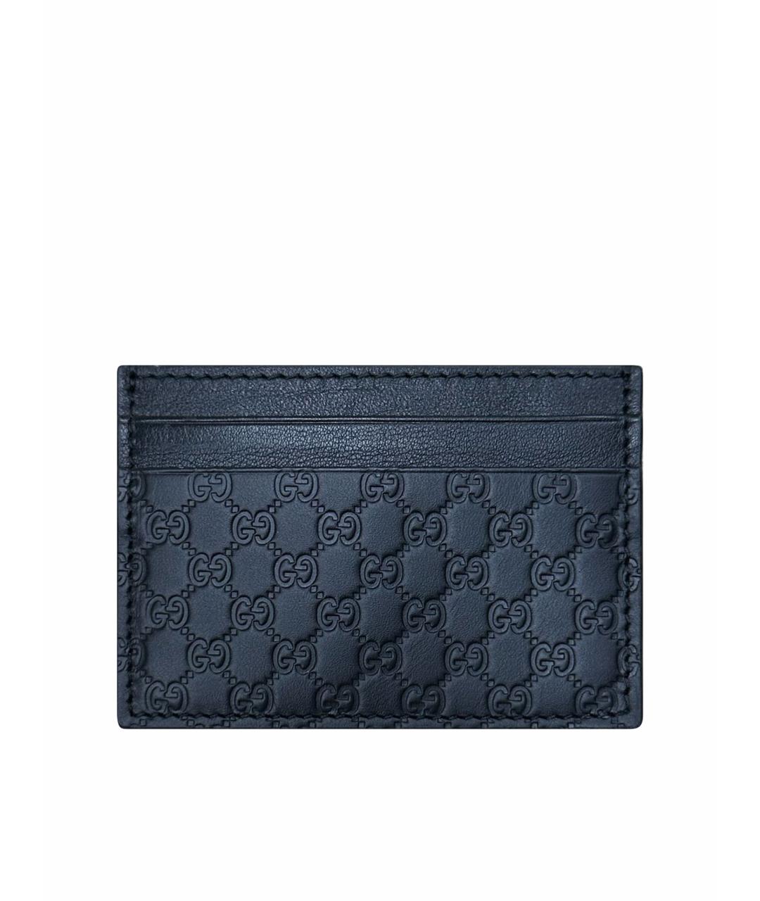 GUCCI Черный кожаный кардхолдер, фото 1